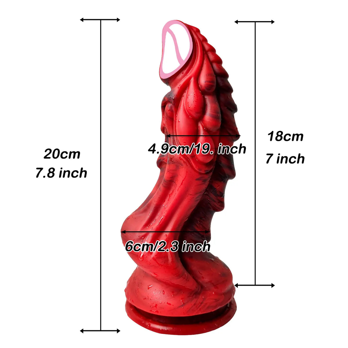 Red Dragon Tentacle Didlo