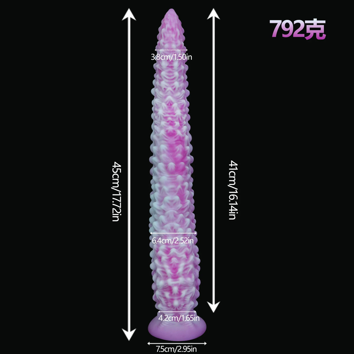 Purple Anal Tentacle Dildo Plug